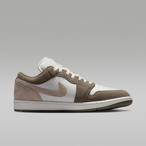 Image of Air Jordan 1 Low Men's Shoes (Olive Grey /Summit White /Pale Ivory /Enigma Stone)
