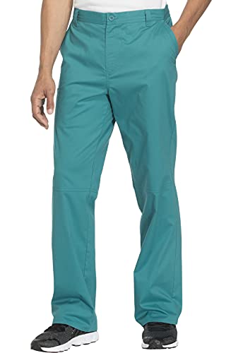 Cherokee Workwear Core Stretch WW200 Men's Fly Front Pant Teal Blue L Tall