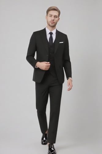 Men's Suits for Men Slim Fit Formal Mens Suits 3 Piece 2 Button Blazer Jacket Vest Pants Set Wedding Business Mens Suit3