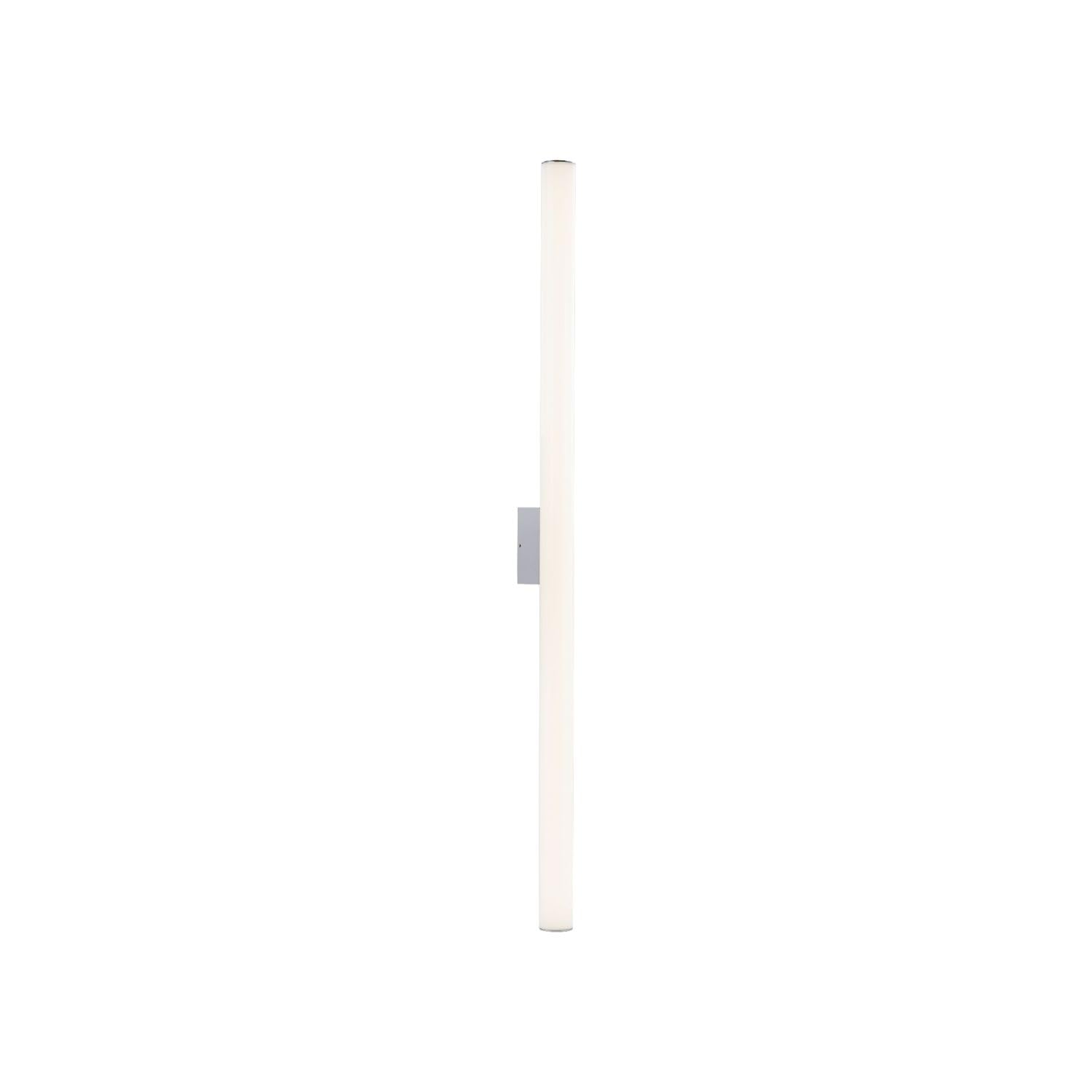 Licht-Erlebnisse LED Badezimmerleuchte IP44 90 cm lang B: 4 cm schmal in Weiß Chrom Metall 4000 K 1750 lm neutralweiß Spiegelleuchte Wandlampe Bad