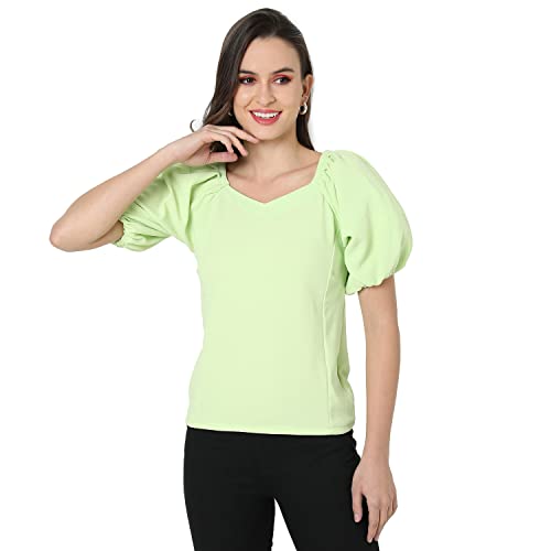 Image of Campus Sutra Women's Cotton Regular Fit Tops