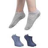 RØDER 2 Paar Stoppersocken Damen & Herren • Yoga Socken • Antirutschsocken • ABS Socken • Haussocken mit Noppen • Stoppersocken Herren (35-38 j/h)