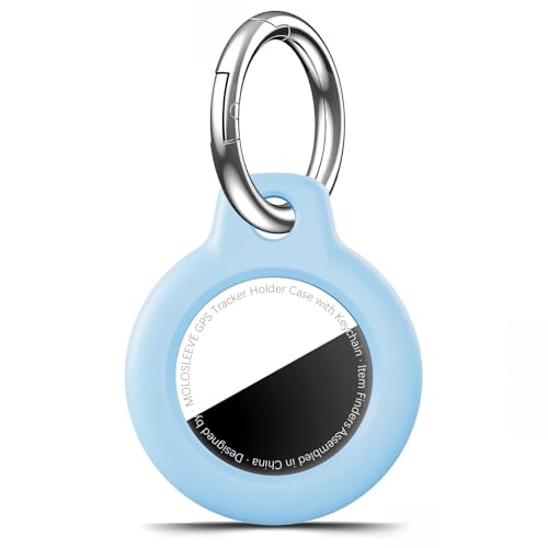 MOLOSLEEVE for Airtag Holder Case with Keychain, Shockproof GPS Cover