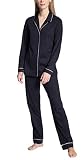 CALIDA Damen Night Lovers Pyjamaset, Dark Lapis Blue, 48-50
