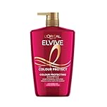 L'Oréal Paris Shampoo For Coloured Hair, Elvive Colour Protect With Pure Vitamin Cg And UV Filters, Preserves Intensity And Radiance For 40 Washes And Shields Against UV Aggressors, XL 1000ml Bottle