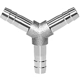 Beduan Stainless Steel 3/8' Hose Barb 3 Way Y Shaped Union Home Brew Fitting