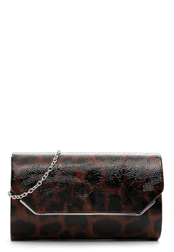 Clutch Tamaris Amalia bicolore noir et marron pour sublimer vos tenues