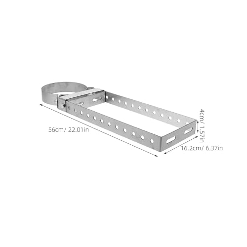 Support de cheminée 150 mm avec collier en U en acier de 1,8 mm fixe - 3