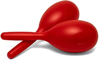 TIGER MAR49-RD Full Size Plastic Maracas - Red - One Pair