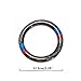 Thor-Ind Carbon Fiber Car Engine Start Stop Button Cover Trim Ring for BMW Old 3 Series E90 E92 E93 2005-2012 Ignition Button Cover Circle Stickers (Ignition Key Ring Sticker, Black)