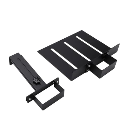 Soporte para PC Bajo Escritorio, Acero Pesado Negro (80*50) | Soporte para Torre de Computadora con Abrazadera Ajustable para Escritorio de Oficina en Casa y Gaming miniatura 2