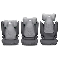 Kinderkraft I-SPARK I-Size Babyautositz, Gruppe 2/3, 100-150 cm, von 3,5 bis 12 Jahre, 15 bis 36 kg, leicht (4,85 kg), 3-Punkt-Sicherheitsgurt, Seitenschutz, Grau – Ansicht 4