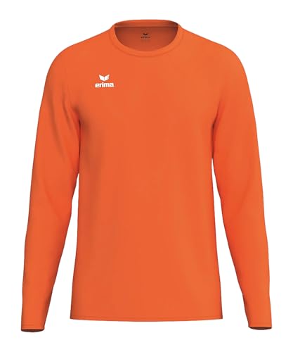 T-shirt fonctionnel intro manches longues Erima XL orange idéal pour courir en hiver