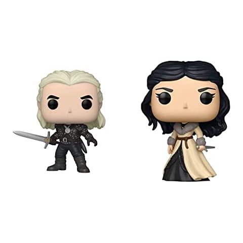 Funko 57814 Pop TV: Witcher - Geralt w/Chase y 57815 Pop TV: Witcher - Yennifer Cover