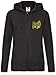 Urban Backwoods Wu Weyland Sudadera con Capucha Y Cremallera para Mujer Zipper Hoodie Negro Talla S
