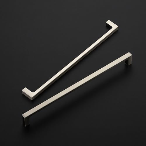 Image of Ravinte 30 Pack 10 Inch Solid Square Cabinet Pulls - Brushed Nickel Handles for Kitchen Cabinets & Drawers