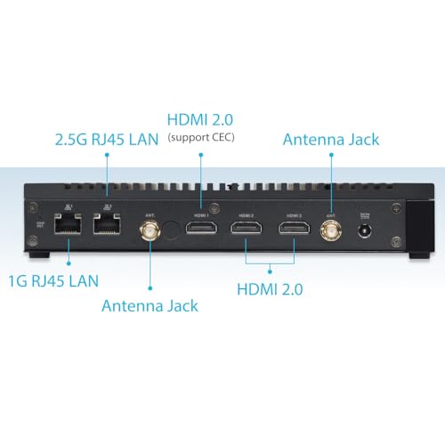 Image of ASUS Mini PC PL64-B-S5087MN | Intel Core i5 1235U | 32GB x 2 DDR4 RAM Support | Fanless Industrial Compact PC | Dual LAN + 2.5GbE, Triple 4K HDMI, Wi-Fi 6E, Dual M.2 PCIe Gen4 Storage