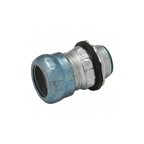 HUBBELL WIRING RACO® RAINTIGHT INSULATED STEEL EMT COMPRESSION CONNECTOR, 2 IN. TRADE SIZE 2918RT