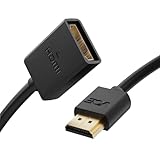 VCE HDMI 延長ケーブル 1M 4K@60Hz HDMI オスメス延長コネクター 3D＆HDCP 2.2対応 Roku TV Stick、HDTV、ゲーム機、ノートパソコン用