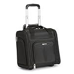 Amazon Basics Underseat Carry On Luggage with Wheels - 14" Rolling Travel Bag, Black