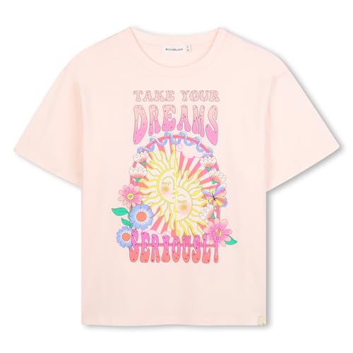 Billieblush Girl's U21224 T-Shirt, Rose Courage, 14 Years