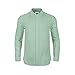 JEKAOYI Mens Casual Long Sleeve Cotton Linen Shirts Buttons Down Solid Plain Roll-Up Sleeve Summer Beach Shirts Mint Green