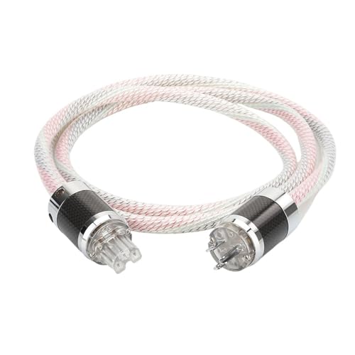Audio US/EU Power Cord Amplifier CD Player Power Cord Cable HiFi Audio Power Cable(US 12cores,1.5m)