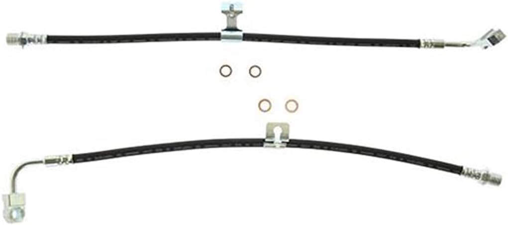 2PCS Brake Hose - Front Brake Lines, Brake Hose Set Front Automotive Replacement Brake Hoses Fits Chevrolet C10 1981-1986 Fits Chevy C10 1981-1986 Fits Chevrolet R10 1987-1987 Fits Chevy R10 1987-1987