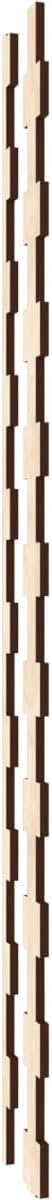 Ekena Millwork 47"H x 3/8"T Midland Adjustable Wood Decorative Slat Wall Panel Kit, Birch (contains 29 Slats + 1 Straight Edge Starter Slat)