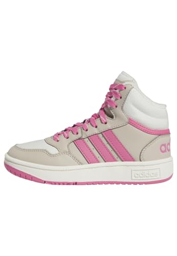 Adidas Mixte Enfant Hoops Mid 3.0 Shoes Kids, Wonder Beige/Pink Fusion/Off White, 38 EU