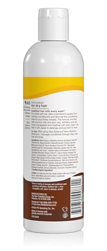 Alba Botanica More Moisture Conditioner, Coconut Milk, 12 Oz (Packaging May Vary)