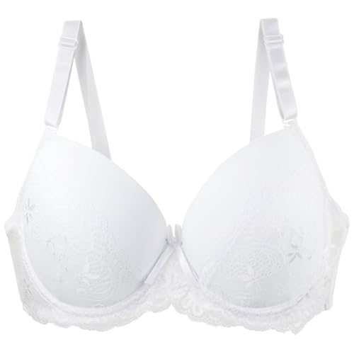 Soutien-gorge dentelle pour femme avec bonnet façonnant et bretelles ajustables grand confort