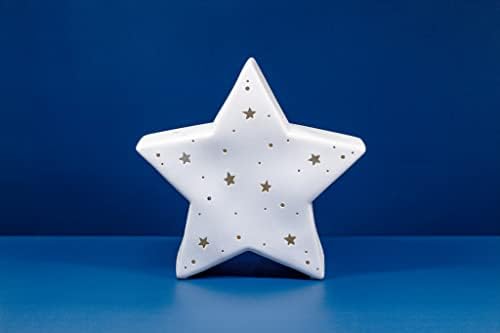 Light-Glow Table Lamp-Star LP010, Porcelain, White, 5060397431905, 27h x 25w x 10d cm