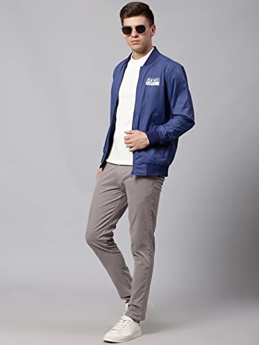 Image of Dennis Lingo Men's Solid Long-Sleeve Polyester Regular Fit Shell Jacket - Waterproof, Lightweight, Casual Winterwear for Men
