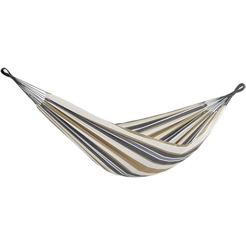 CozyBox Outdoor Double Person Woven Cotton Hammock Portable Camping wih Carrying Bag (White) Cover