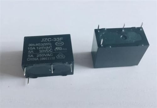 Relais JZC-33F 5V 4 broches composant de commutation pour automatisme domestique