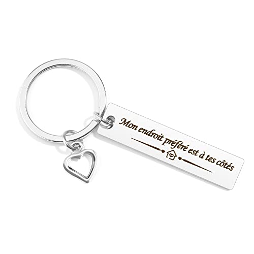 QONCV - Cadeau Saint Valentin pour Homme Original, Porte-Clé Couple, Cadeau Anniversaire pour Couples Romantiques