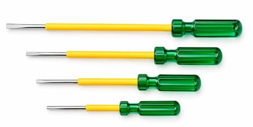 Image of PALIWAL CREATION 2 in 1 Reversible Screwdriver, Long Handle, Minus - Plus Tip, Combination Standard Screwdriver Set (Pack of 4)