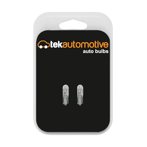 Tek Automotive 284 W2.3W Car Bulbs High Level Brake Dashboard Panel Light 286X 12V 2.3W W2x4.6D Capless T5 Bulb - Twin Pack