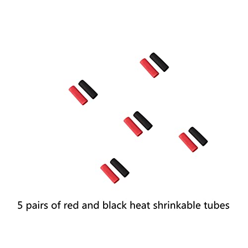 Skrnrhrery Xt60 Connectors, 5 Pairs Xt60 For Lithium Battery Remote Control Aircraft Car Remote Control Parts Xt60 Male And Female Bullet Connector Plugs With Heat Shrinkable Tube 10 Pieces #TOP6