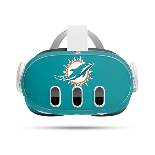 Skin Miami Dolphins pour Meta Quest 3 Autocollant Vinyle Officiel
