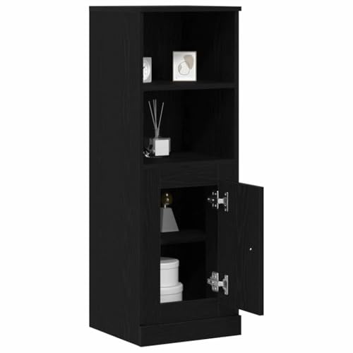 Aparador de roble negro con gran espacio de almacenamiento interno 4