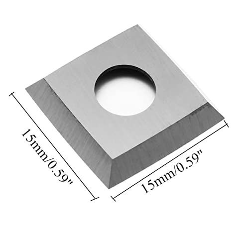 Juego de 10 Fresas de Carburo 15x15x2.5 mm para Torno miniatura 4