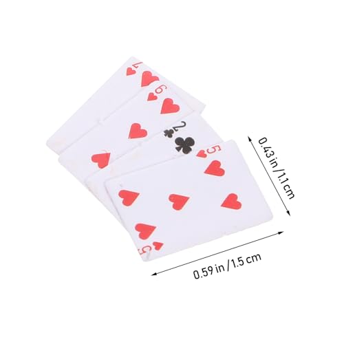 2 Stück Maßstab Teiliges Stabile Pokerkarten mit Klarem Muster Kreatives Brettspiel für Erwachsene und Dekoratives Kartenspiel für Zuhause Büro Bar Zufälliger Stil – Bild 3