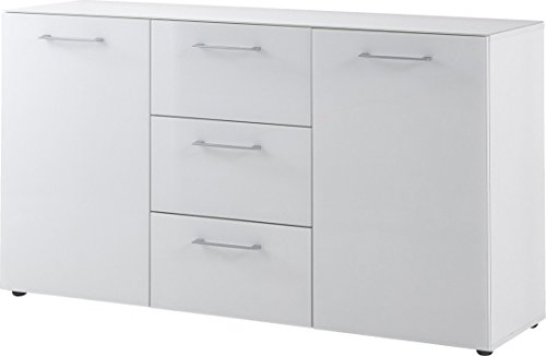 Germania Garderoben-Set GW-Scalea | In Weiss Hochglanz | Mit Spiegel