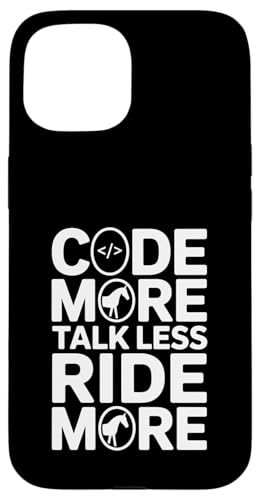 Code More Talk Less Ride More ��n�v���O���}�[ �X�}�z�P�[�X iPhone 15 �p