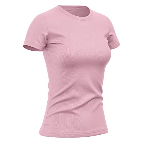 Kit 2 Camisetas Feminina Dry Básica Lisa Proteção Solar UV Térmica Camisa Blusa, Tamanho M