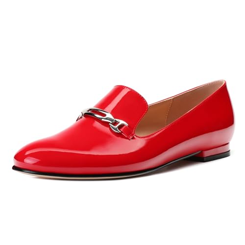 Image of Women's Loafers, Slip On Round Toe Comfortable Flats for Women Dressy and Work, Womens Business Casual Shoes