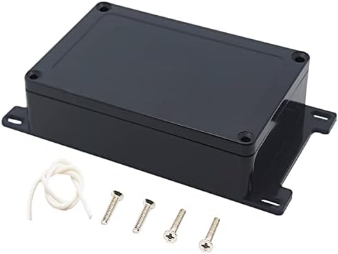 Junction Box, Zulkit Project Box Waterproof Dustproof IP65 ABS Universal Electrical Boxes Enclosure with Fixed Ear Black 5.91 x 3.94 x 1.73 inch (150 x 100 x 44 mm)(Pack of 1)