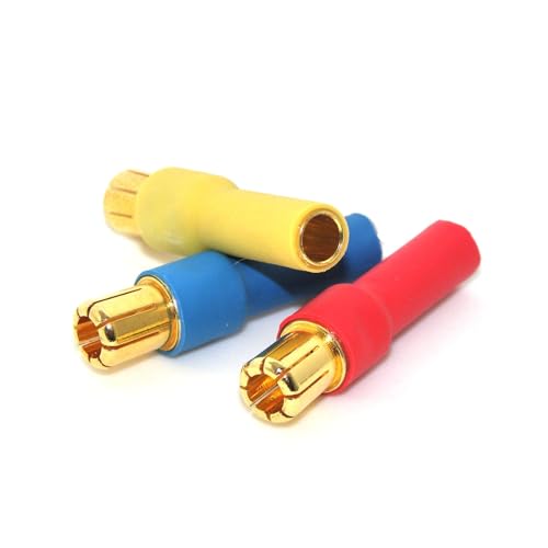 Conectores de bala de 6 mm a 4 mm con ajuste de alta precisión para ESC 4
